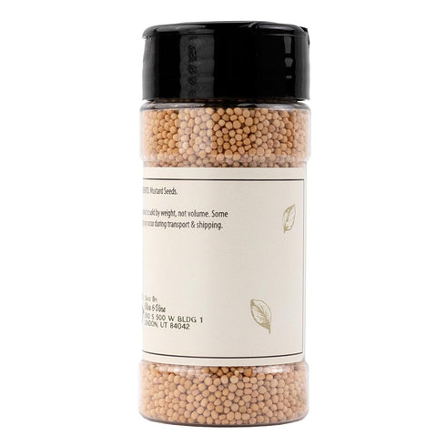 (2.99 Olive & Vine Yellow Mustard Seeds, Tangy Flavor, For Pickling & Cooking, Rich Tradition, Authentic Taste