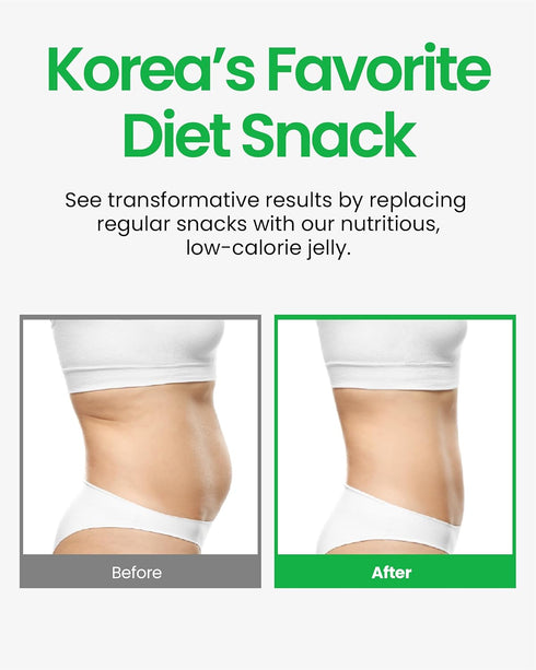 20 Jadamsun Konjac Jelly (Apple, pcs) - Lowest Calorie Healthy Korean Snack, Dietary Fiber, Sugar-Free Jelly Drink.
