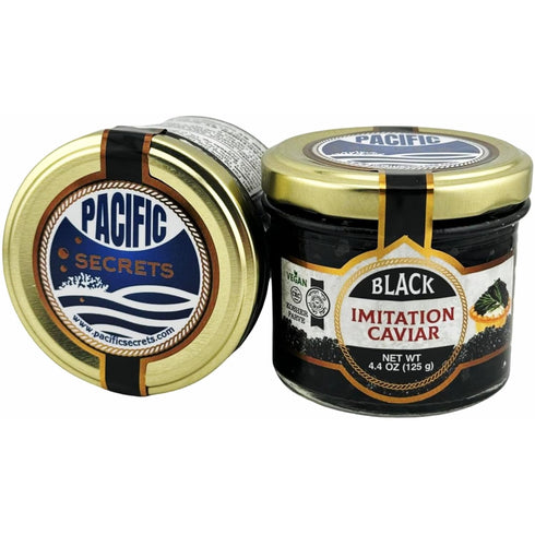 Pacific Secrets Black Vegan Caviar | Seaweed | No-Fish | Kosher |