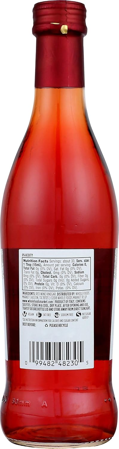 365 16.9 Oz (Pack 2) by Whole Foods Market, Red Wine Vinegar, Fl