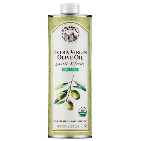 La Tourangelle, Organic Extra Virgin Olive Oil, Cold-Pressed Early Harvest EVOO from