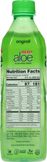 16.9 oz (Pack 24) Iberia Aloe Vera Drink with Aloe Vera Pulp, Original, fl