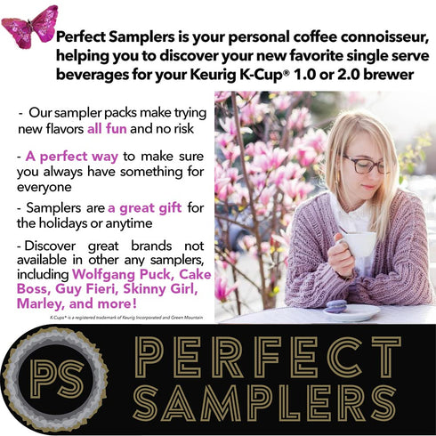 1.0 2.0 Pack (50Count) Perfect Samplers Extra Caffeine Extra Bold Coffee Single Serve Cups for Keurig K Cup Brewers