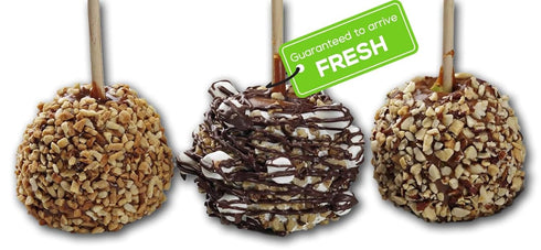 US Sweets Caramel Apple 3 Pack - Caramel Granny Smith Apples Rolled