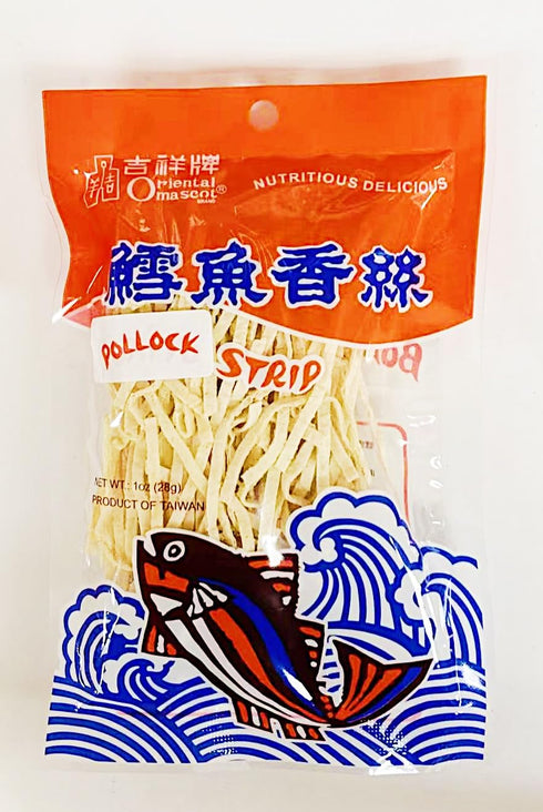 Generic 28g,6 Pack Taiwanese Pollock Fish Strip Snacks, Nutritious Delicious