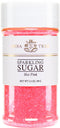 Pure Hot Pink Sparkling Sugar - Shimmery Sugar Sprinkles for Baking and Decorating, 3.5 Oz Jar (Pack of 1)