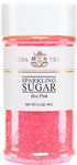 Pure Hot Pink Sparkling Sugar - Shimmery Sugar Sprinkles for Baking and Decorating, 3.5 Oz Jar (Pack of 1)