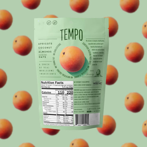 6 Pack 4 oz Apricot, Coconut, Almond Granola Clusters - of Bags - Gluten Free Oats, High Protein, Low Sugar, Vegan