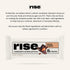 15g 4g 5 Rise Whey Protein Bars - Mocha Almond | Breakfast Bar & Protein Snack Protein Fiber Just Whole Food
