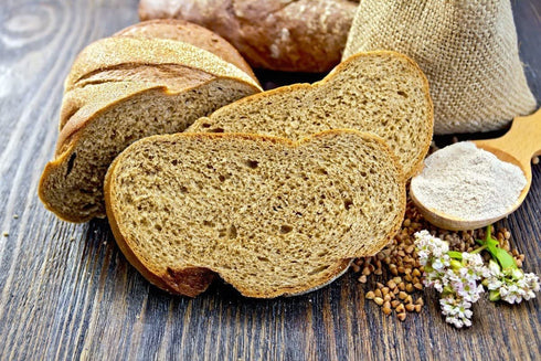 2 Food to Live Organic Whole Grain Buckwheat Flour, Pounds Non-GMO, Kosher, Unbleached, Unbromated, Unenriched, Stone
