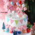 Ercadio Balloon Cupcake Toppers, 6 Colors Resin Round Shape 3D Balloons Cake Picks for Baby Shower Boys Birthday Party