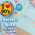 30 x Edible Cupcake Toppers, 90s Party Collection of Edible Cake Decorations, Uncut on Wafer Sheet