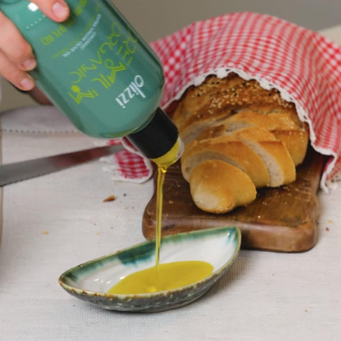 16.9 OZ (500 ML) Olizzi Premium Organic Olive Oil Extra Virgin - Award Winning, Early Harvest, Polyphenol Rich, First