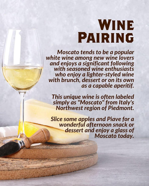 12 14-16 oz Fortuna's Piave DOP Cheese from Italy - Nutty Pasteurized Cow's Milk Cheese, Aged Months, Hand-Cut Wedge
