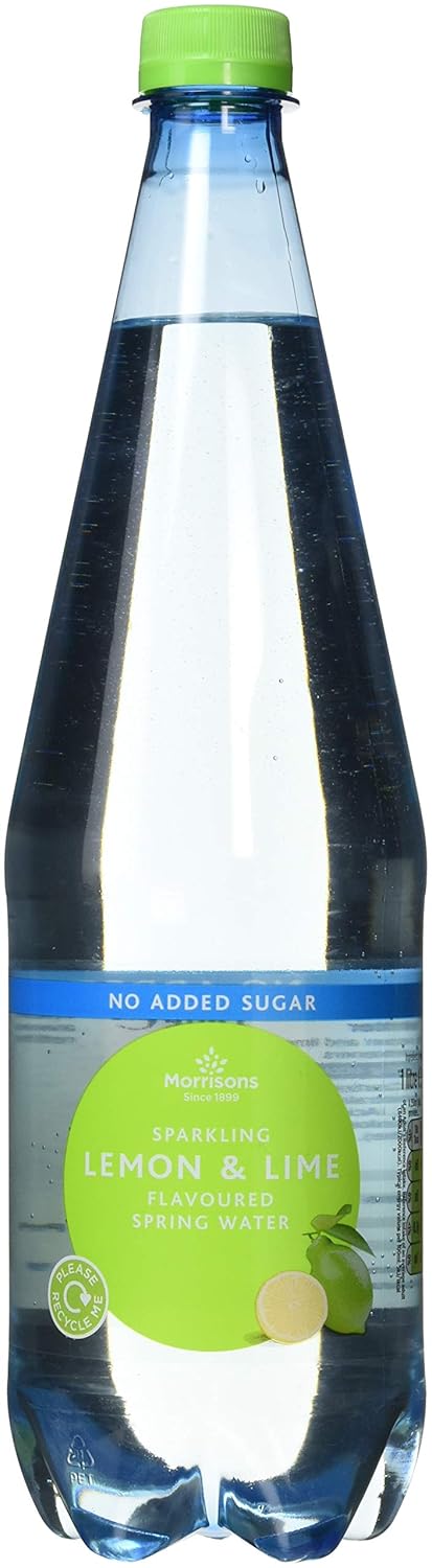 Morrisons No Added Sugar Sparkling Lemon and Lime Spring Water, 1 L