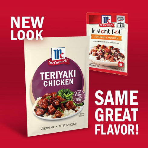 1.25 oz (Pack 12) McCormick Instant Pot Teriyaki Chicken Seasoning Mix