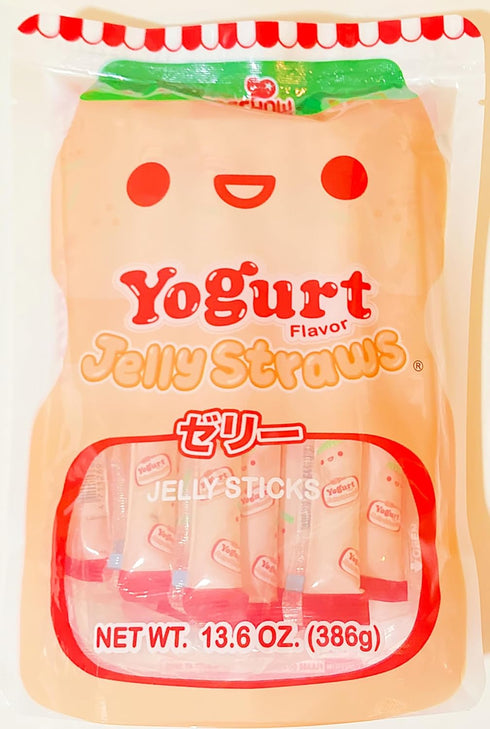 Generic 13.6 oz (386g), 2 Pack Jelly Straws Yogurt Flavor Jelly Sticks