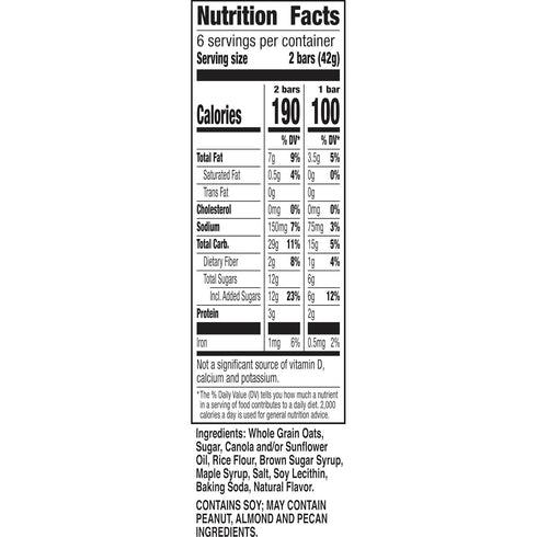 12 8.9 OZ (6 Nature Valley Crunchy Granola Bars, Maple Brown Sugar, Bars, Pouches)