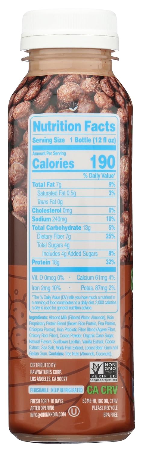 12 KOIA Cocoa Cereal Protein Beverage, FZ