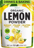 Organic Lemon Juice Powder, 1.1 Lb Bulk Size - 100% Freeze Dried,