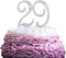 29 Years Birthday Cake Topper - Crystal Rhinestone 29th Wedding Anniversary or 29 Years Old Party Decoration