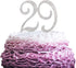 29 Years Birthday Cake Topper - Crystal Rhinestone 29th Wedding Anniversary or 29 Years Old Party Decoration