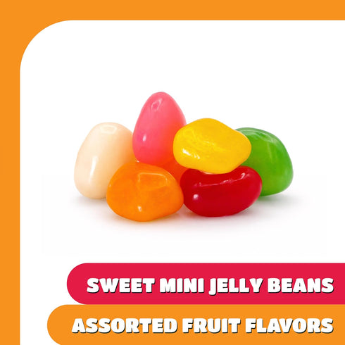 2 Pack Jelly Beans - Pound - Chewy Candy - Assorted Fruit Flavors - Bulk Jelly Beans for Buffets, Snacking, Gift
