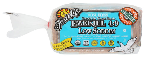 Food for Life Organic Low Salt Ezekiel Bread, 24 OZ