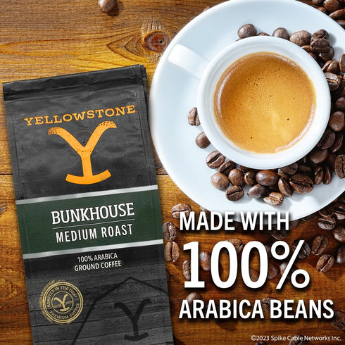 Coffee,100% 36 oz. Yellowstone Bunkhouse Medium Roast Arabica Ground Coffee
