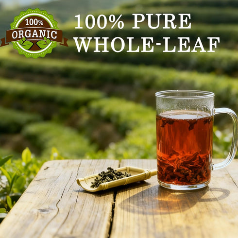 VivaMelhor 100% 20 (1) Oolong Tea Bags with Pure, Whole-Leaf Tea, Clean Energy, Limitless Clarity & Focus and Gut