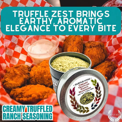1.5 oz #602 Creamy Truffled Ranch Seasoning | All Natural | Non GMO | Gourmet Spice Mix | Artisanal Rub | | Small Batch