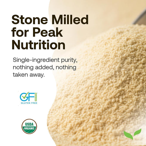 1.5 lb, Quay Naturals Organic Chickpea Flour, Garbanzo Bean Flour, Non-GMO, Gluten-Free, Vegan. Ideal for Baking