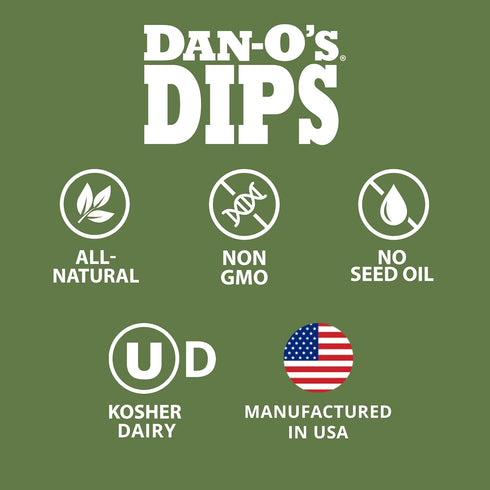 Pack (16 Pack) Packets Dan-Os Dips Variety Ranch, Mexi-Ranch, French Onion & Dill Dip Mixes All-Natural Seasoning Just