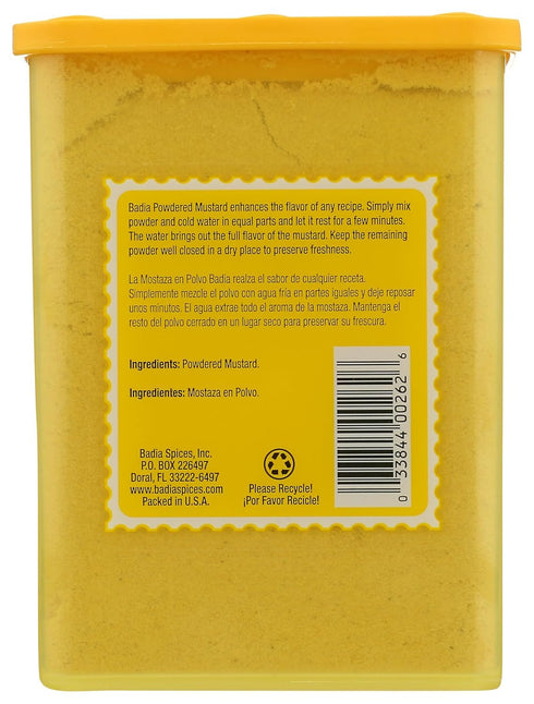 3 oz Badia Powdered Mustard, Tangy Ground Mustard for Dressings, Sauces & Homemade Spice Blends