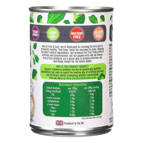 Free & Easy 400 Organic Broccoli Kale Soup, GR