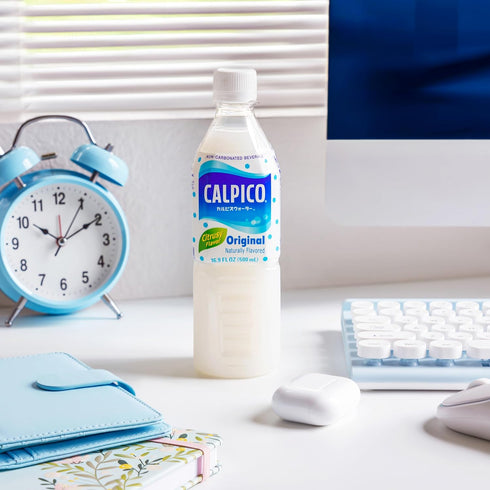 16.9 oz (Pack 6) CALPICO Smooth, Creamy & Refreshing Non-Carbonated Beverage, Sweet and Tangy, Japanese Lactic Acid