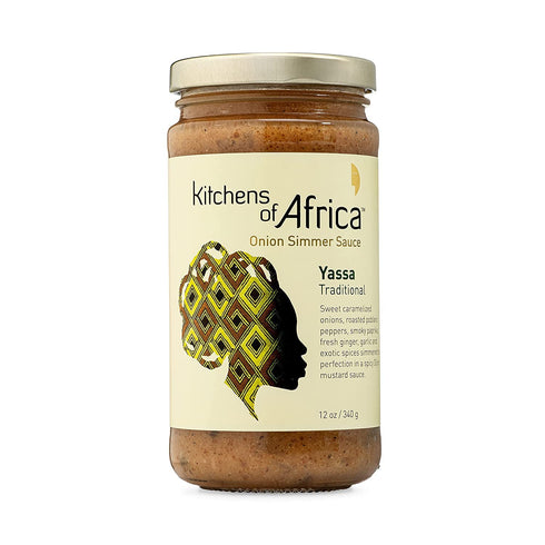 of Africa Yassa Traditional Onion Sauce (12 oz Jar) African Simmer Sauce