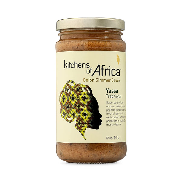 of Africa Yassa Traditional Onion Sauce (12 oz Jar) African Simmer Sauce