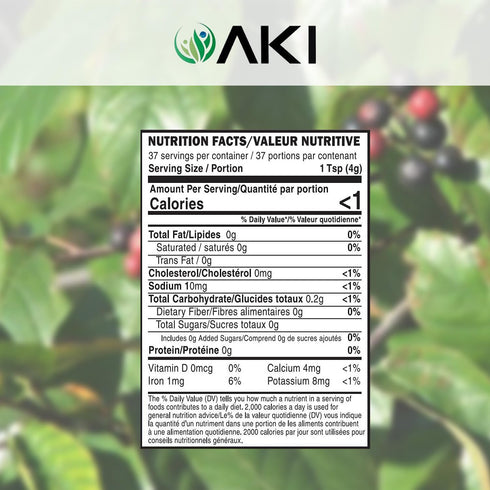 (5.3oz/150g) AKI Cascara Coffee Fruit Powder - Ideal in Antioxidants & Polyphenols - May Support Brain Health - Ideal