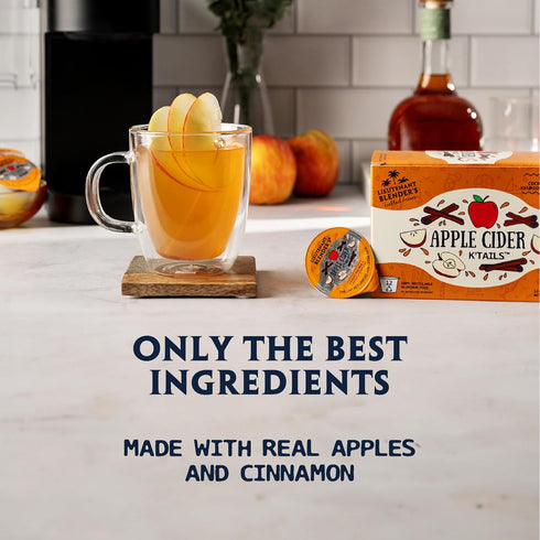 12 Lt. Blender's Apple Cider K'Tails - K-Cup Compatible or Mix by Hand Single-Serve Non-GMO Apple Cider Drink Mix