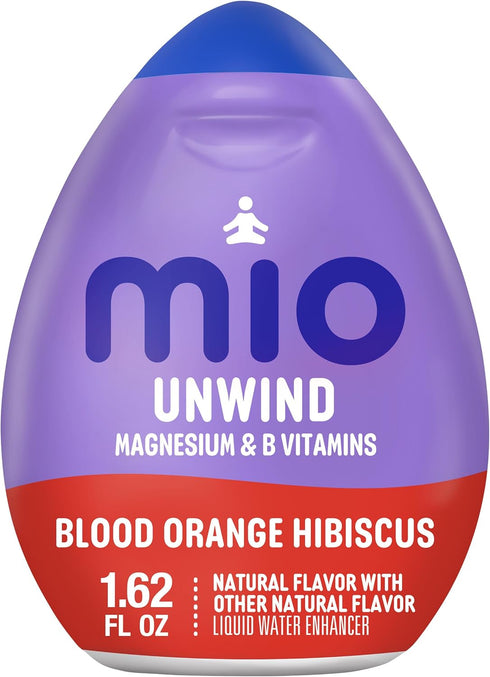 mio Unwind Blood Orange Hibiscus Liquid Water Enhancer with Magnesium & B
