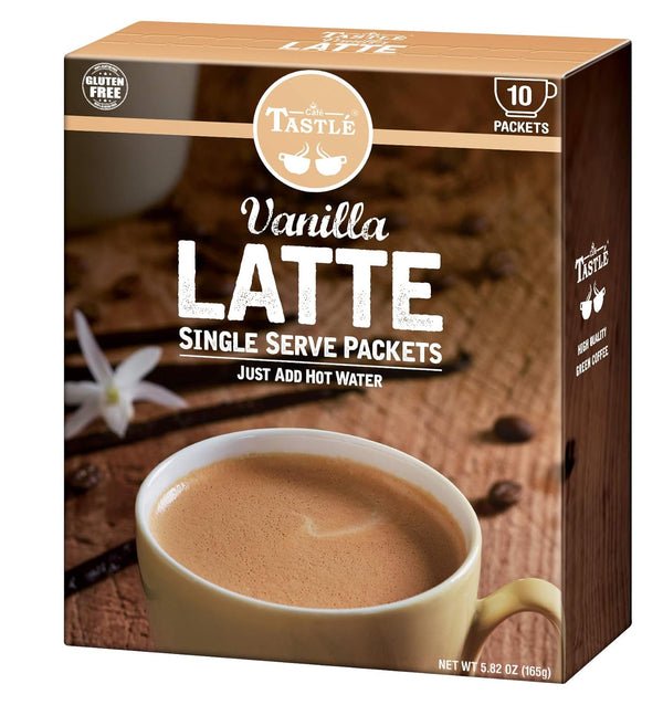 Cafe Tastlé Single Serve Vanilla Latte Coffee, 10 Count