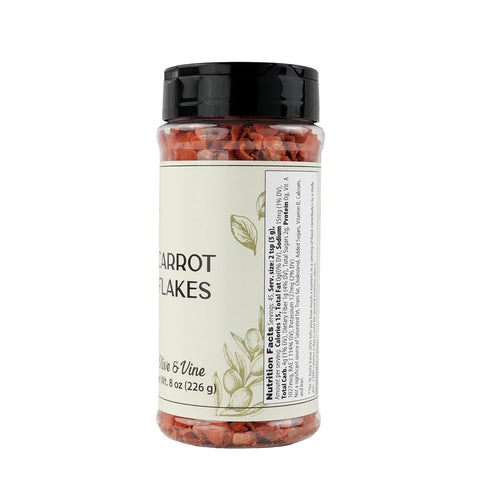 (8 Olive & Vine Carrot Flakes, Sweet & Earthy, For Stews & Salads, Rich Tradition, Authentic Taste, For Global Recipes