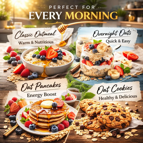 2 lbs Whole Grain Rolled Oats | Value Size | Healthy Snack, perfect for breakfast - Easy Cook | value bag