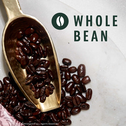 12 oz Starbucks Whole Coffee Beans, Dark Roast Hot or Iced Coffee, Espresso Roast, Six Bags