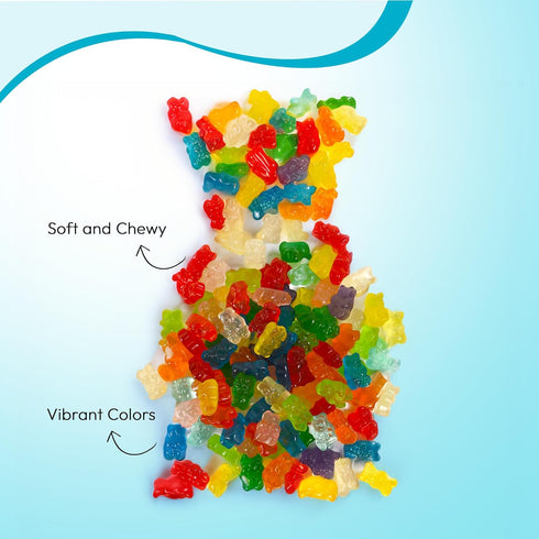 Gummy 3 Gummies Gummies Gummy Gummi NY Spice Shop Triple Layer Bears Bulk - Pound Bears Candy - Fruit Snacks - Chewy