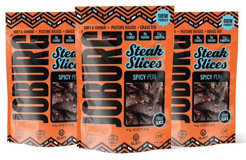 JOBURG VARIETY FLAVORS Steak Slices Biltong Meat Snack Kosher Multi pack/3 (6