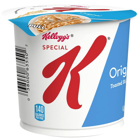 12 Count (Pack 2, 7.5 oz Kellogg's Special K, Breakfast Cereal in a Cup, Original, Bulk Size, of Trays)