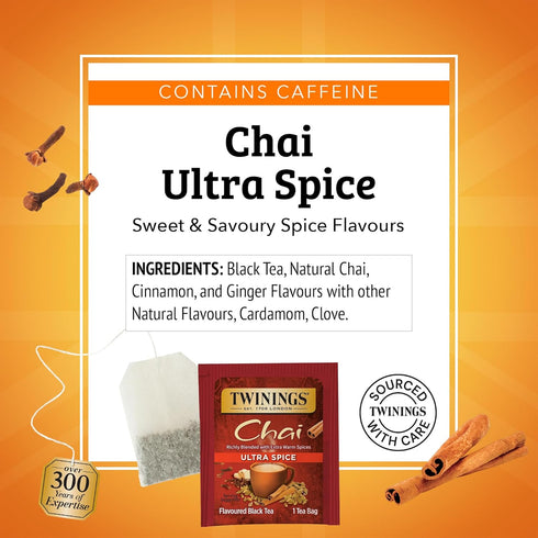 1.41 oz, 20 Twinings Ultra Spice Chai, ct