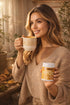 30 (30 125 Organic Turmeric Latte Golden Milk Servings - Organic Lion's Mane, Turkey Tail Mushroom Extracts, Cinnamon